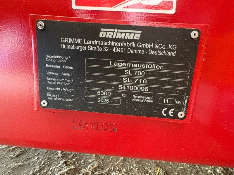 Grimme SL 716 Hallenfüller