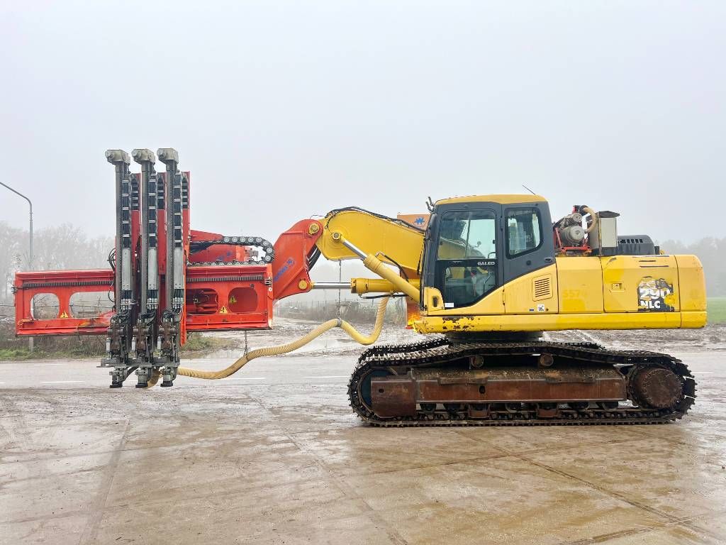 Komatsu PC290NLC-7K + Wimmer Jura Luna 3.100 Drill
