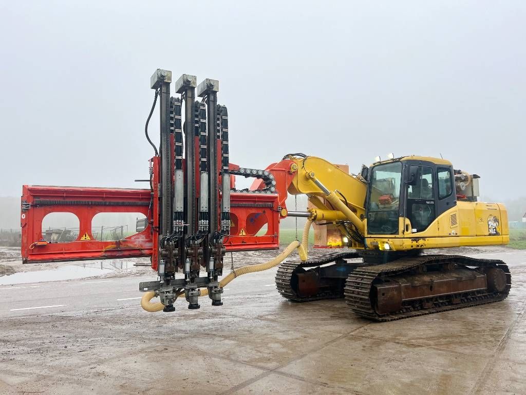 Komatsu PC290NLC-7K + Wimmer Jura Luna 3.100 Drill
