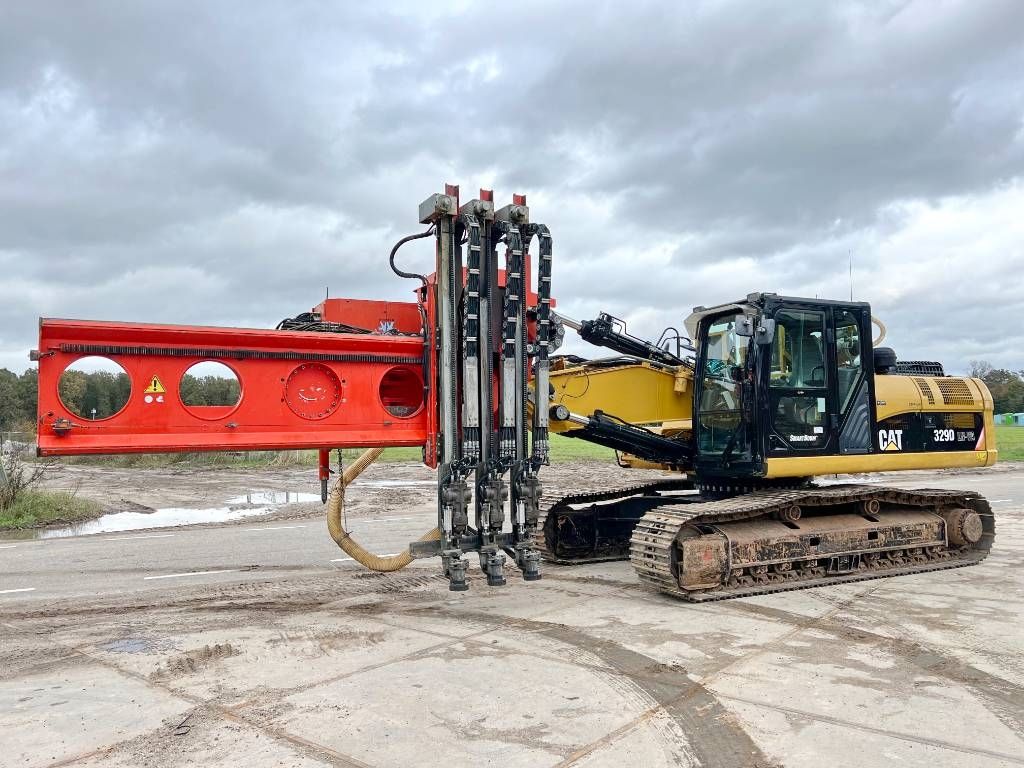 CAT 329D + Wimmer Jura Luna 3.100 Surface Drill Rig