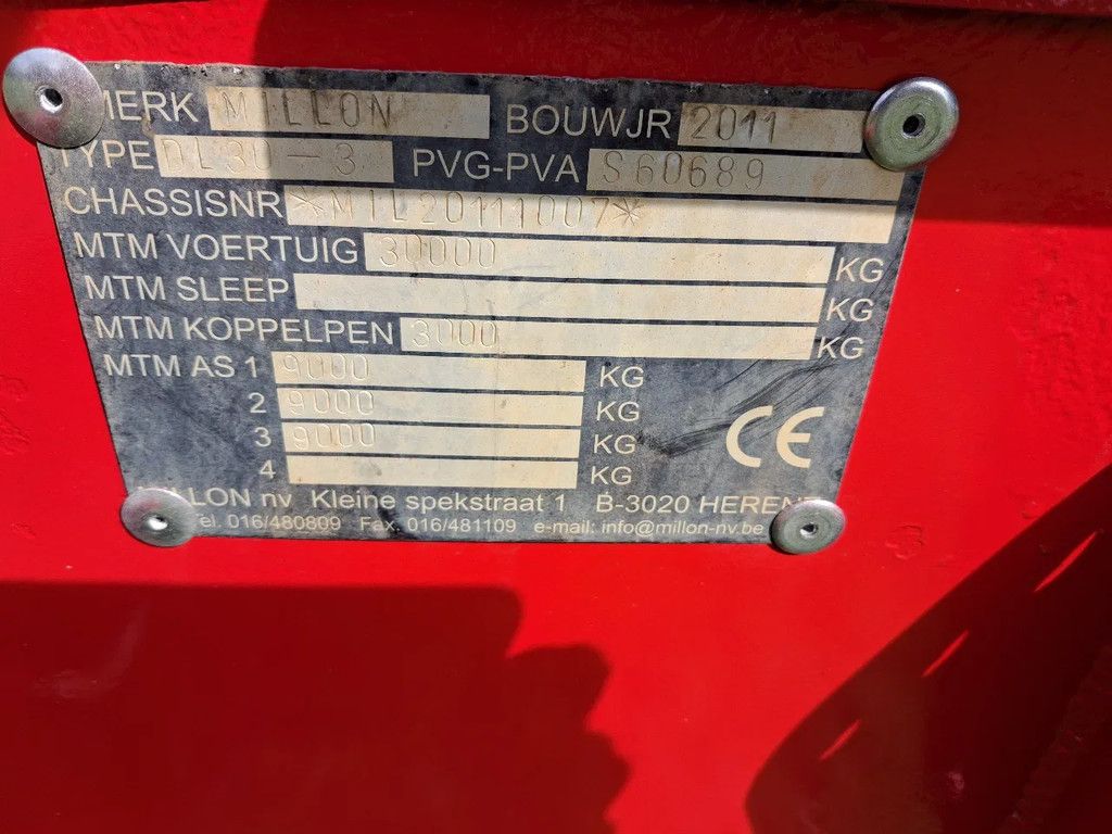 JPM Millon DL 30 ton dieplader/oprijwagen