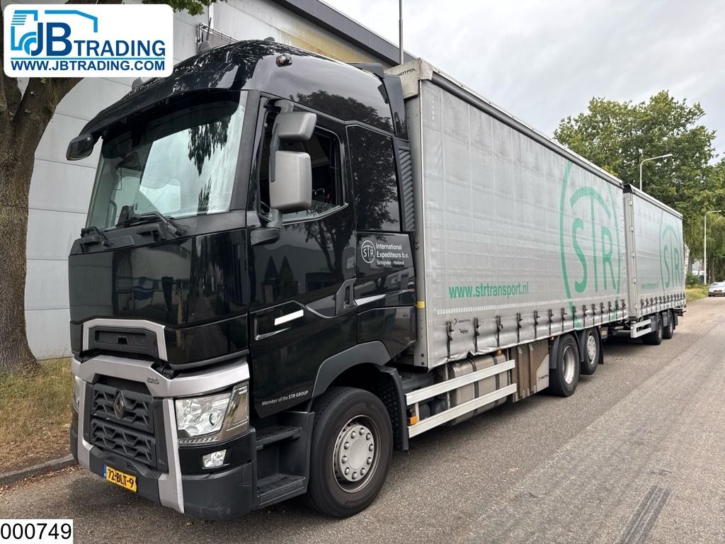 Renault T 480 6x2, EURO 6, Standairco, tautliner, Combi
