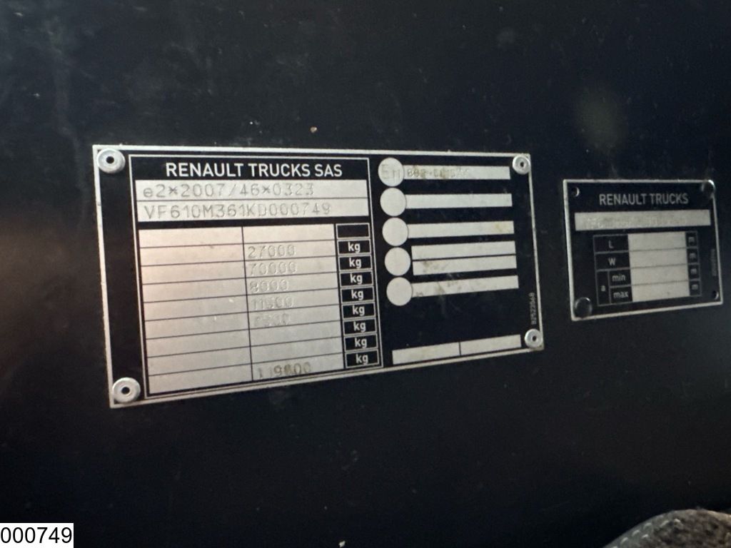 Renault T 480 6x2, EURO 6, Standairco, tautliner, Combi