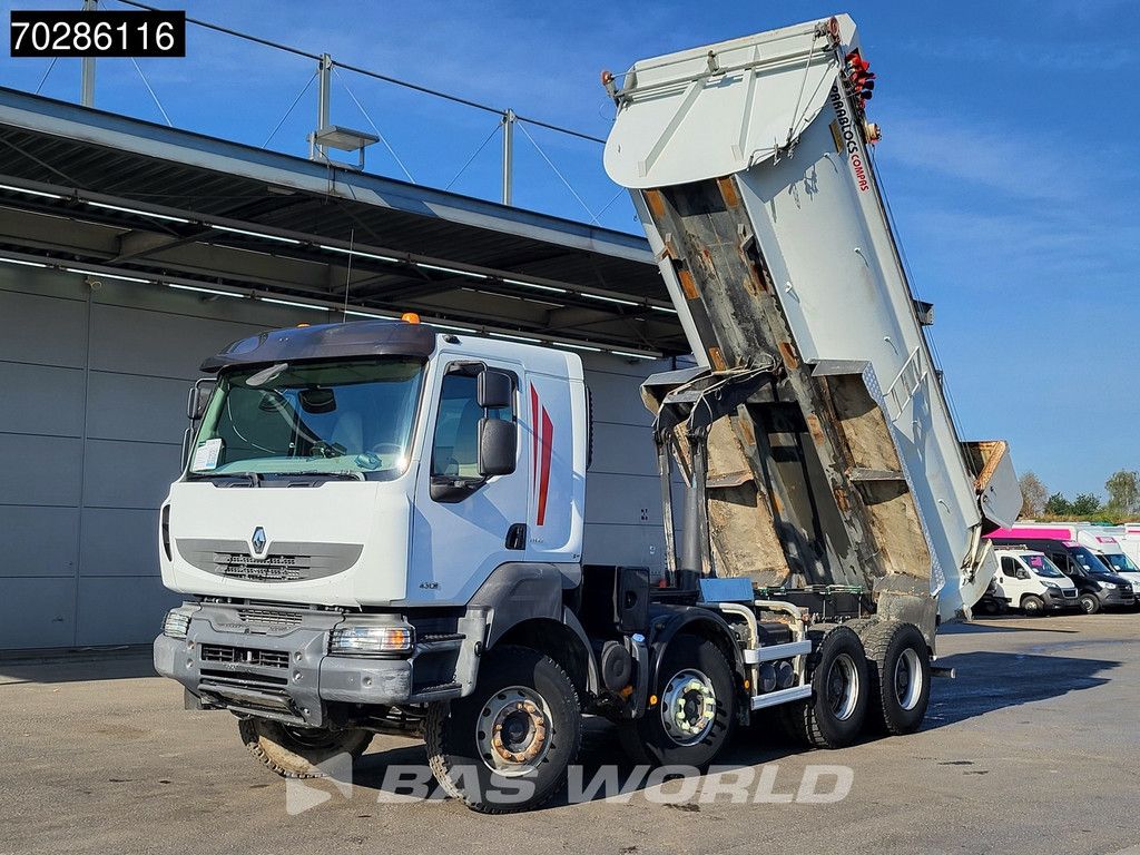 Renault Kerax 430 8X4 16m3 tipper Retarder Big-Axle steel suspension automatic Euro 5