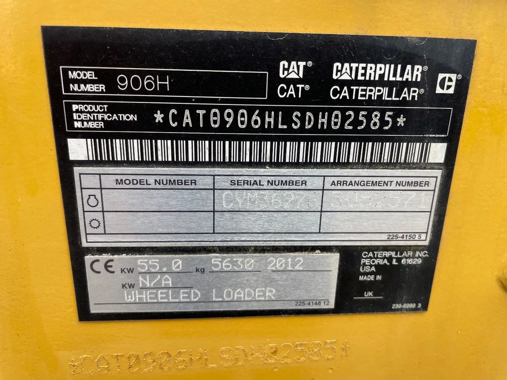 Caterpillar 906H met Klapschauffel 1.900 uhr !! Nieuwstaat !!