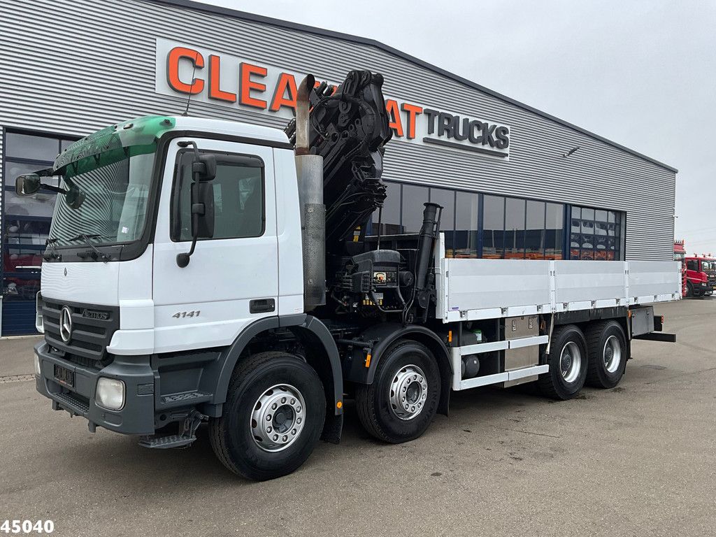 Mercedes-Benz Actros 4141 8x4 manual Hiab 32 Tonmeter laadkraan + Fly-jib