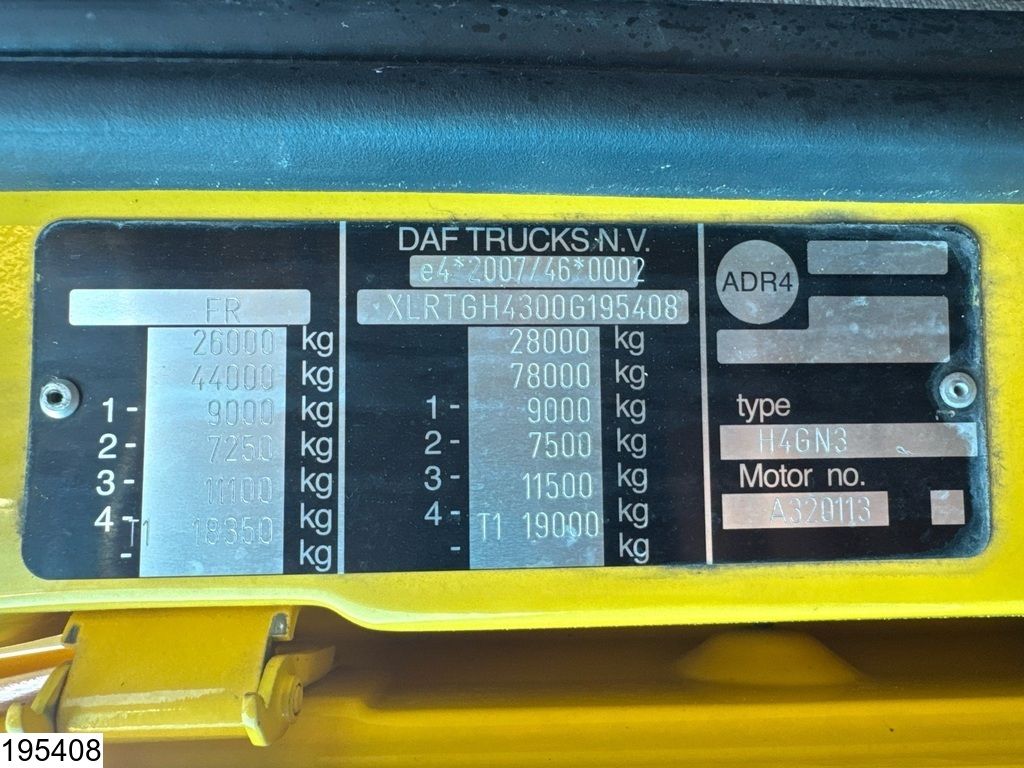 DAF XF 530 6X2, EURO 6, Retarder, hub reduction