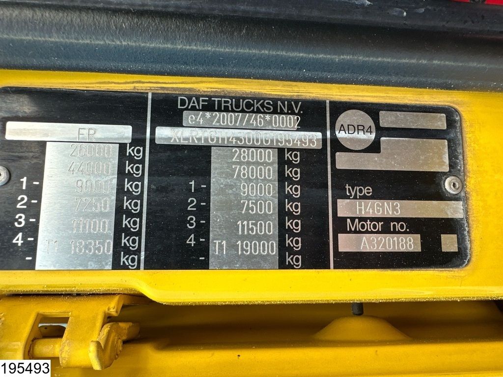 DAF XF 530 6X2, EURO 6, Retarder, Hub reduction