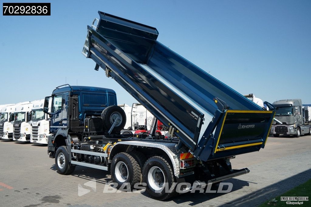 MAN TGS TGS 33.480 6X6 11m3 KH-3-Way Kipper 6x6 Steel Suspension Automatic Big-Axle Euro 6