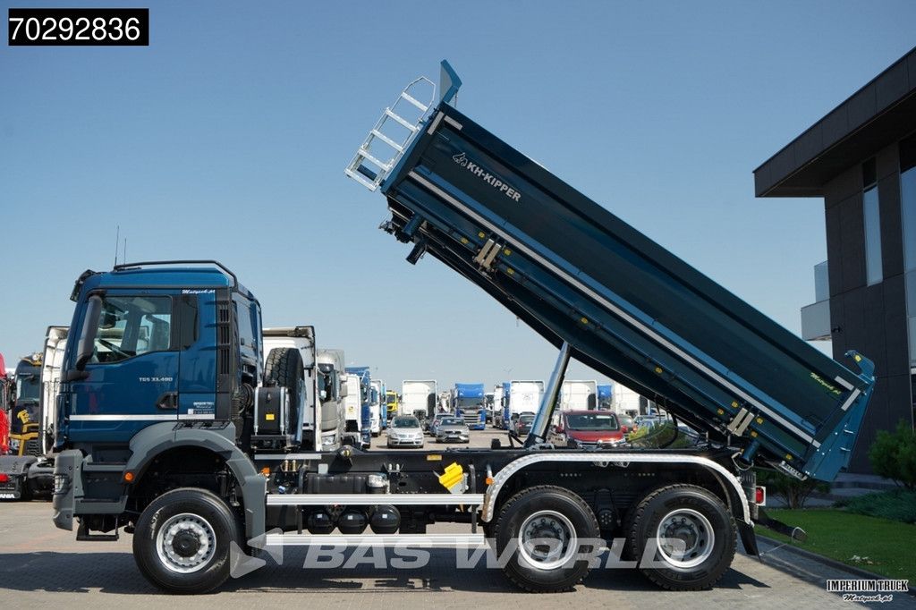 MAN TGS TGS 33.480 6X6 11m3 KH-3-Way Kipper 6x6 Steel Suspension Automatic Big-Axle Euro 6