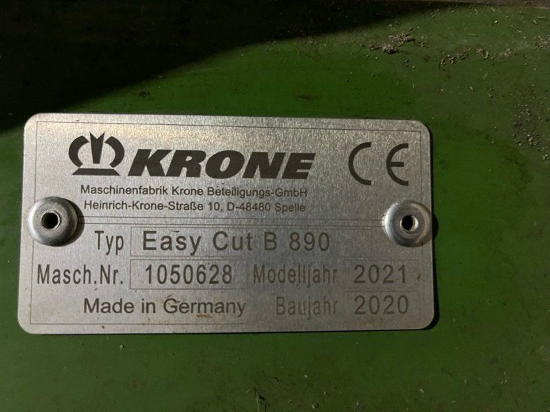 Krone Easy Cut B 890