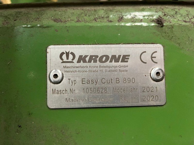 Krone Easy Cut B 890