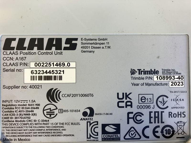 Claas CEMIS 1200  SAT 900 *RTK*