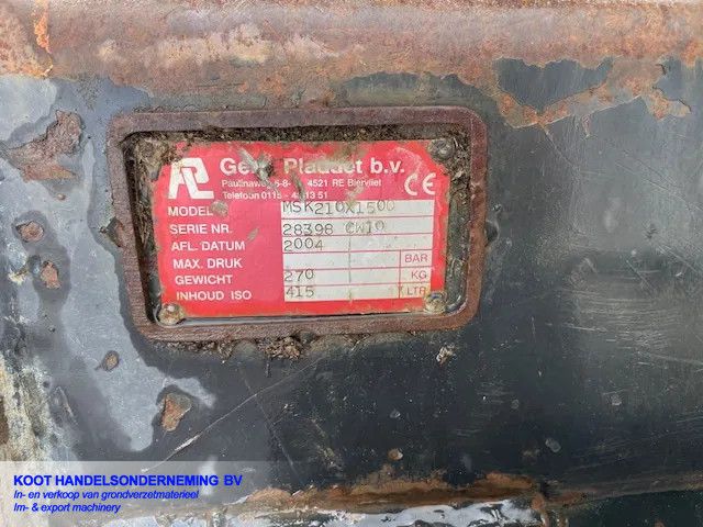 Pladdet Kantelbak/TiltBucket Pladdet cw 10