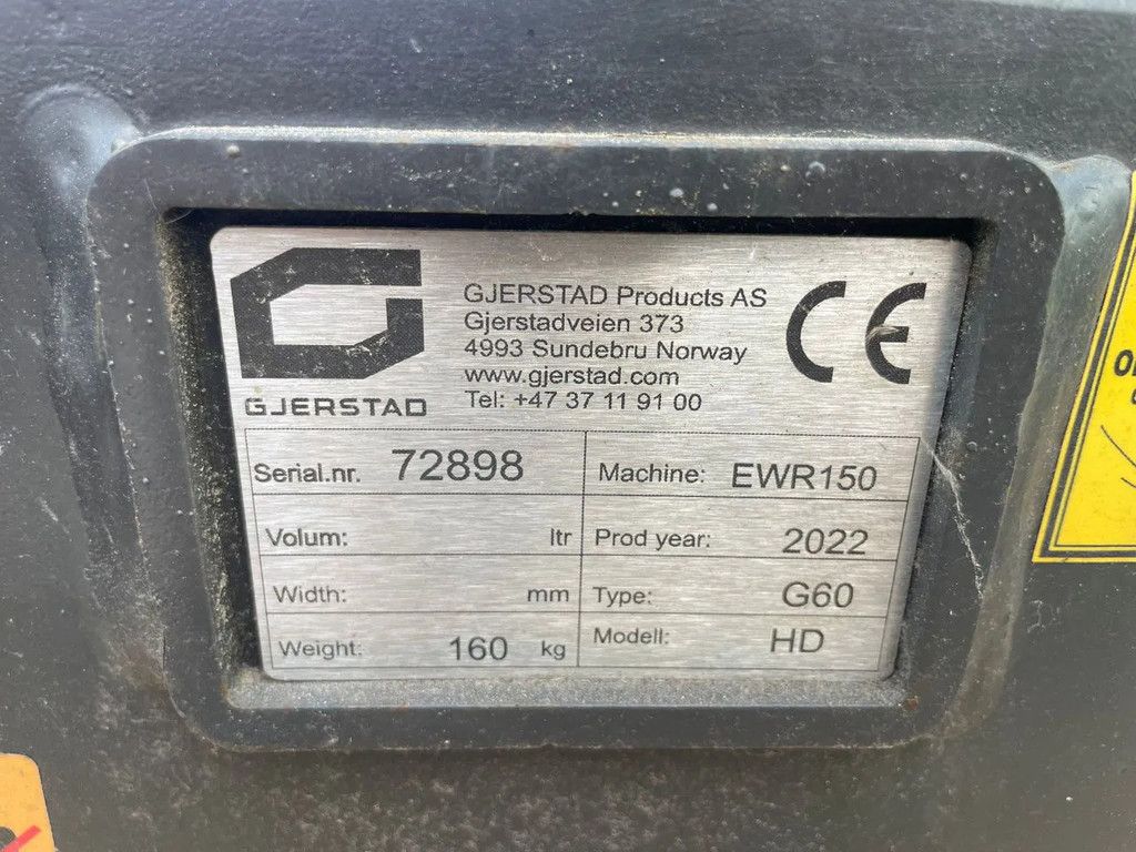 Gjerstad G60 | QUICK COUPLER | S60 | NEW / UNUSED