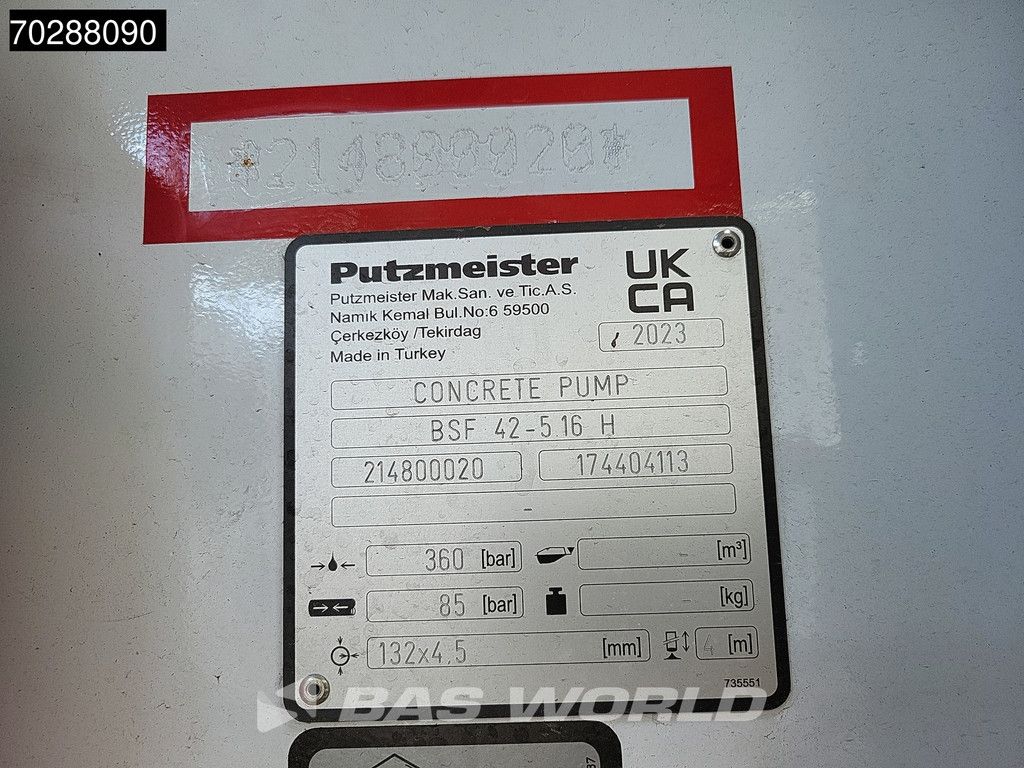 Mercedes Arocs 3740 8X4 Putzmeister M42-5 Betonpomp Big-Axle Steelsuspension Euro 6