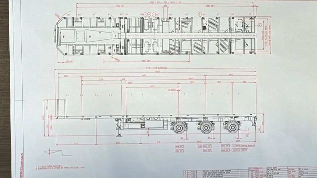 Broshuis 3 AOU 48 | FULL STEERING | RADIOGRAPH | EXTENDABLE 7200 MM