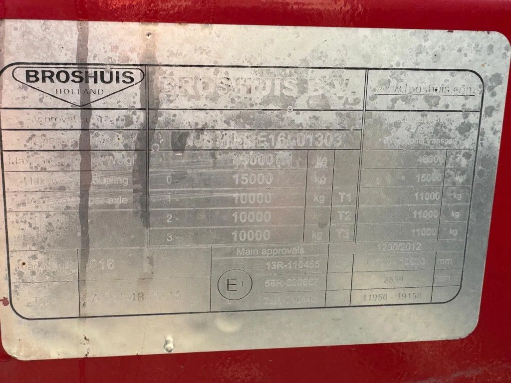Broshuis 3 AOU 48 | FULL STEERING | RADIOGRAPH | EXTENDABLE 7200 MM