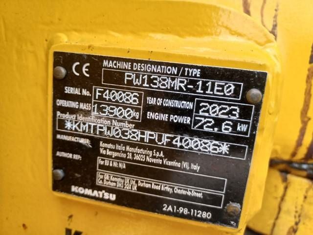 Komatsu PW138MR-11E0