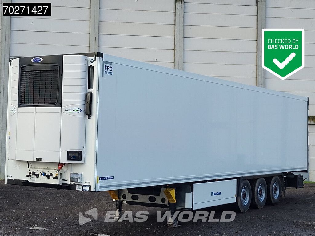 Krone Carrier Vector 1550 3 axles NEW Liftachse Palettenkasten