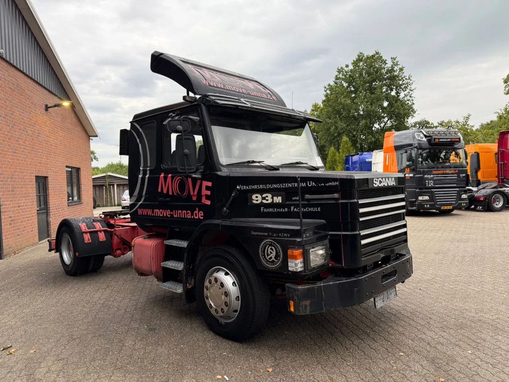 Scania T93M 220 Torpedo 3 zitplekken, Vangmuil, ex rijschool