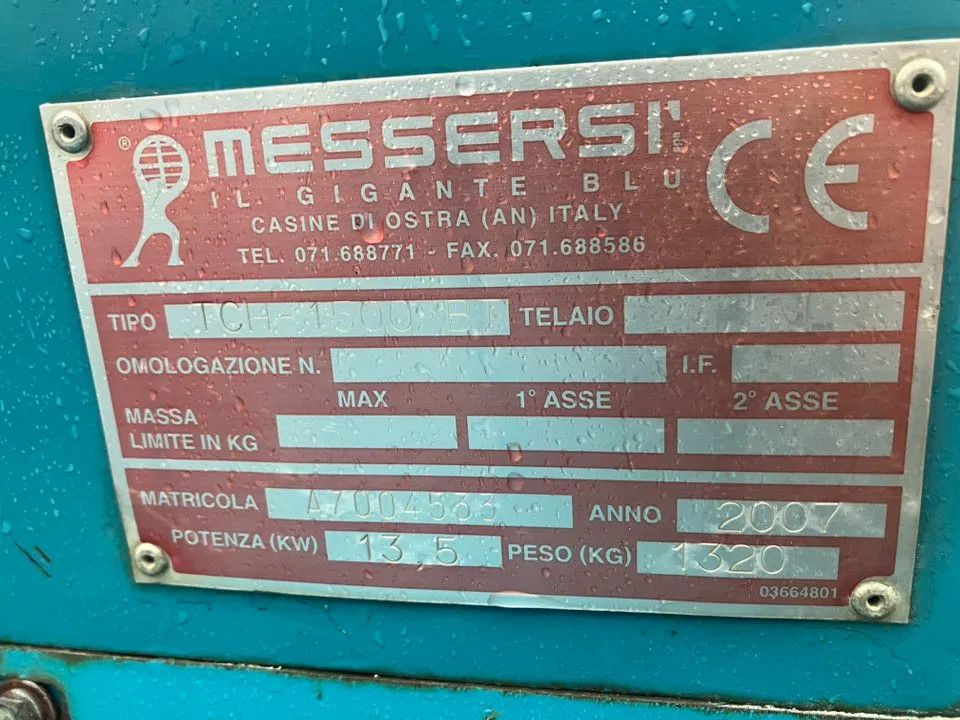 Messersi TCH-1500 BT Rupsdumper