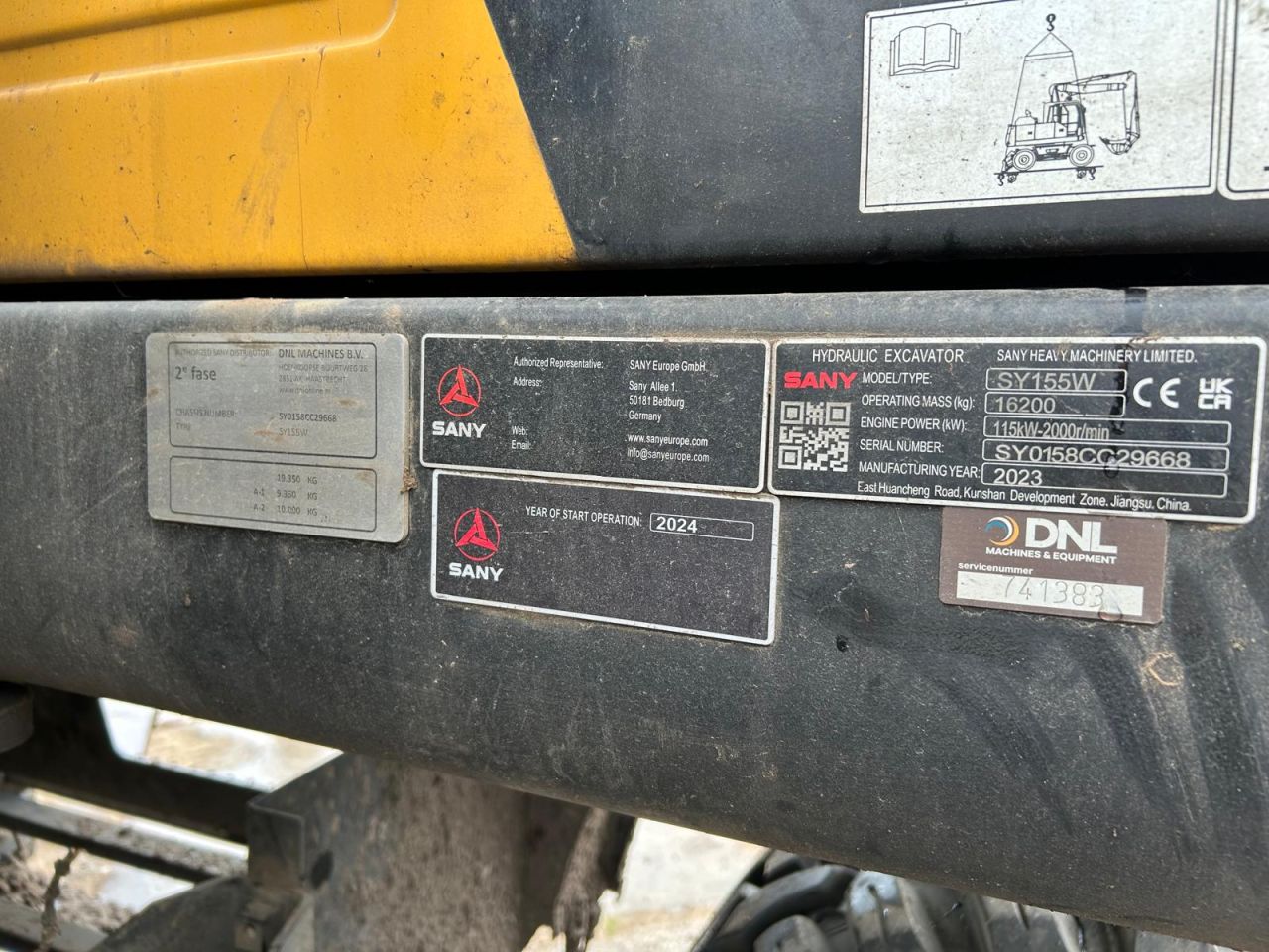 SANY SY155W mobiele