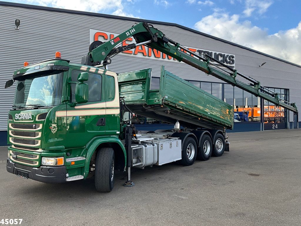 Scania G 490 8x4 Euro 6 Hiab 24 Tonmeter laadkraan