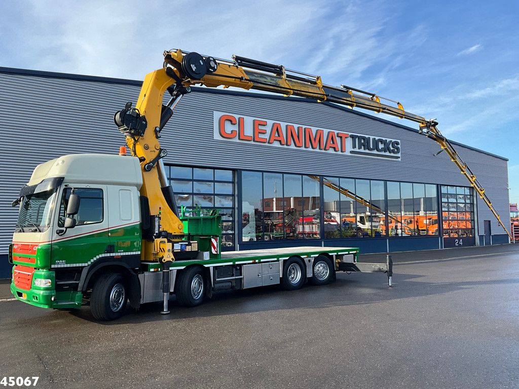 DAF FAX 85 CF 410 HMF 85 Tonmeter laadkraan + Fly-jib