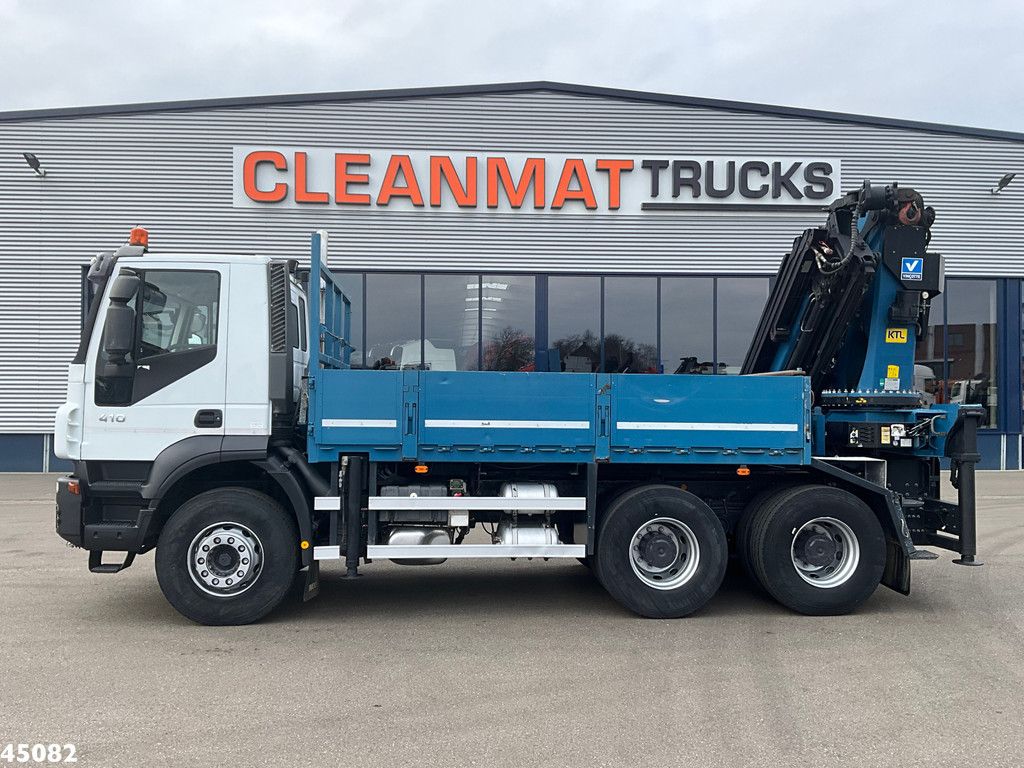 Iveco Trakker AD260T41 Euro 5 6x4 Full Steel Palfinger 36 Tm laadkraan Just 133.291 km!
