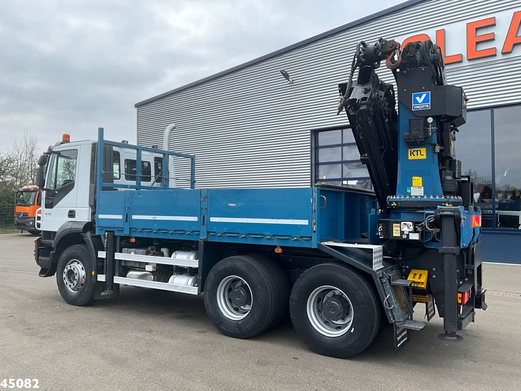 Iveco Trakker AD260T41 Euro 5 6x4 Full Steel Palfinger 36 Tm laadkraan Just 133.291 km!