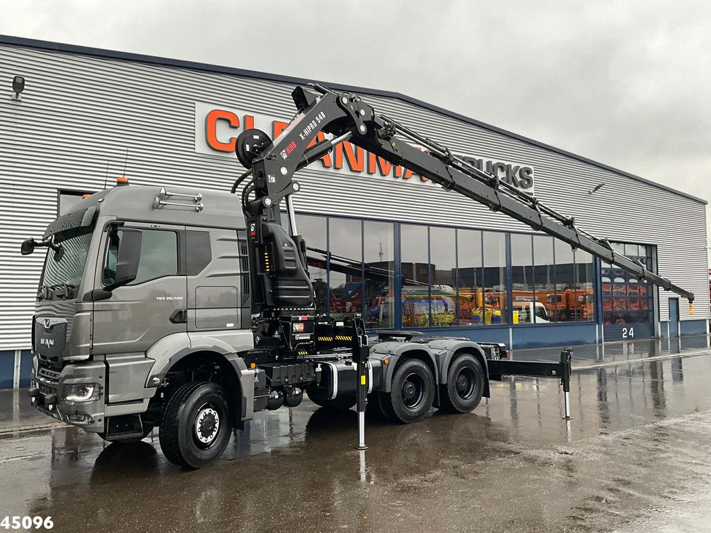 MAN TGS 26.520 Euro 6 6x6 Hiab 54 Tonmeter laadkraan NEW AND UNUSED!