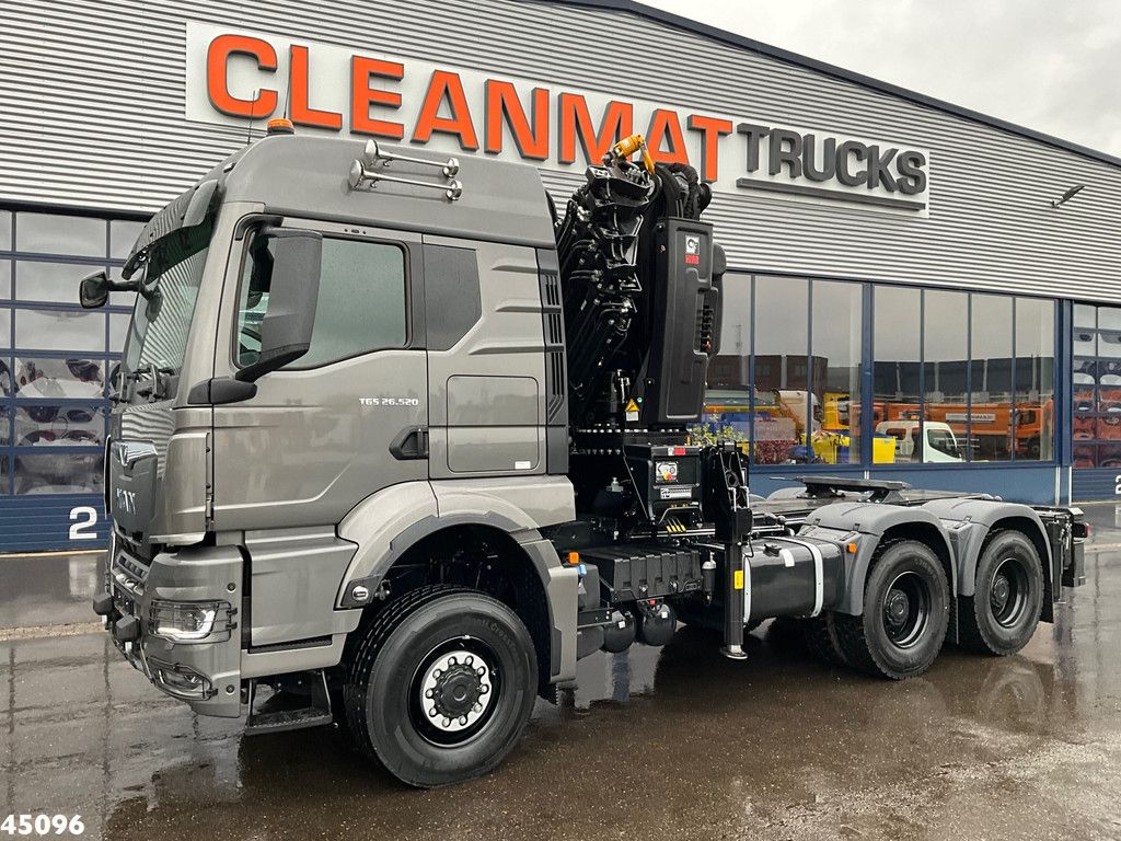 MAN TGS 26.520 Euro 6 6x6 Hiab 54 Tonmeter laadkraan NEW AND UNUSED!