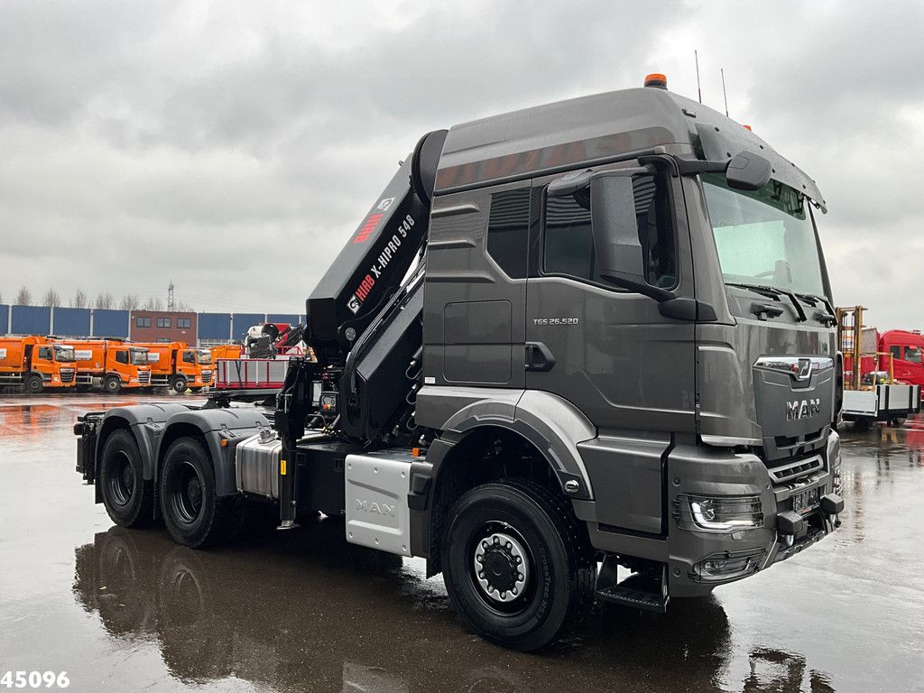 MAN TGS 26.520 Euro 6 6x6 Hiab 54 Tonmeter laadkraan NEW AND UNUSED!