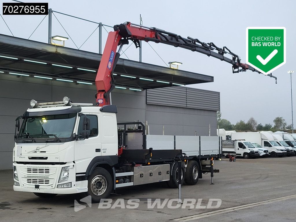 Volvo FM 450 6X2 HMF3220 K5 + Jib K5 Crane Kran Lift-Steering Axle VEB+ Automatic