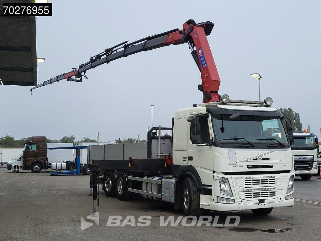 Volvo FM 450 6X2 HMF3220 K5 + Jib K5 Crane Kran Lift-Steering Axle VEB+ Automatic