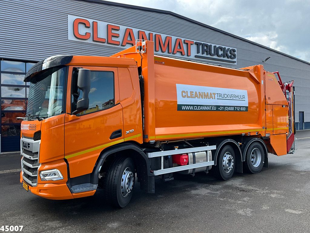 DAF FAG XD 300 Euro 6 VDL VORAX 20m³ Welvaarts weegsysteem