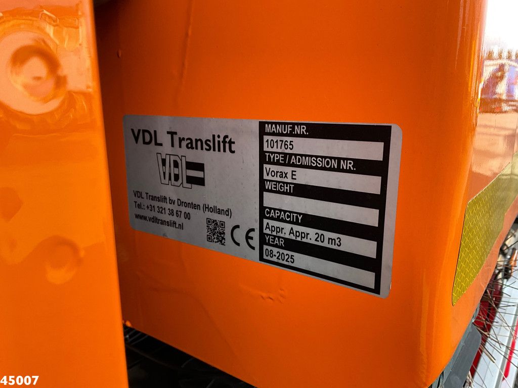 DAF FAG XD 300 Euro 6 VDL VORAX 20m³ Welvaarts weegsysteem