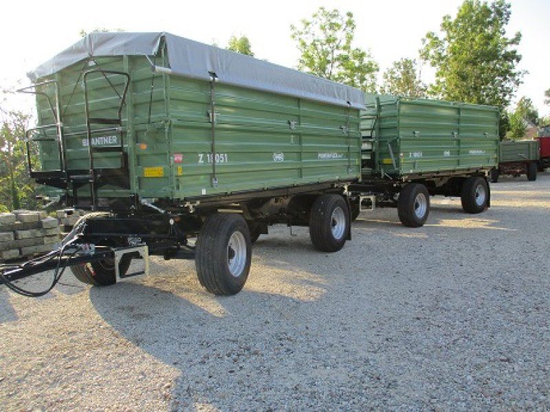 Brantner 2 x 18 t Öl 3 Seiten Kipper BPW-Achsen, Reifen