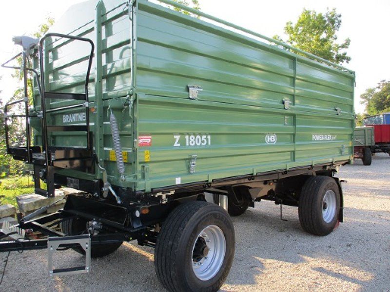 Brantner 2 x 18 t Öl 3 Seiten Kipper BPW-Achsen, Reifen