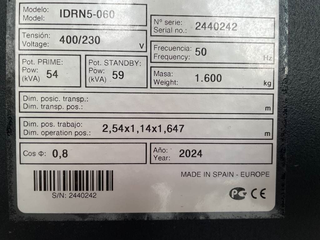 Deutz TCD2.9L4 - 60 kVA Stage V Generator - DPX-19006.1