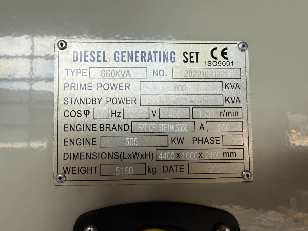 Iveco 16TE1W - 660 kVA Surplus genset - DPX-19798-1