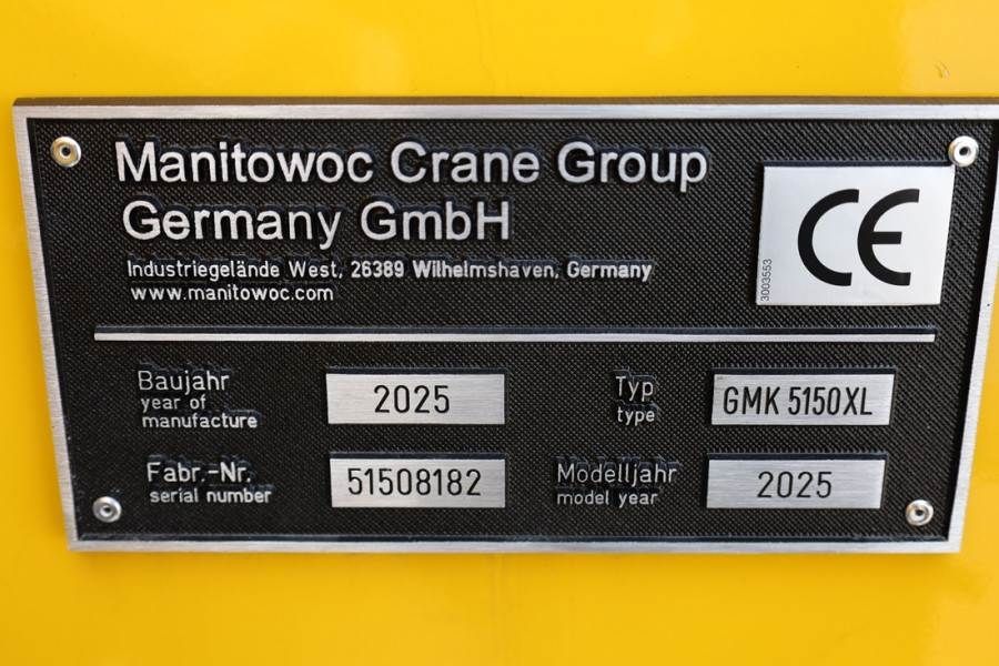 Grove GMK5150XL Available For Rent, Dutch Registration,
