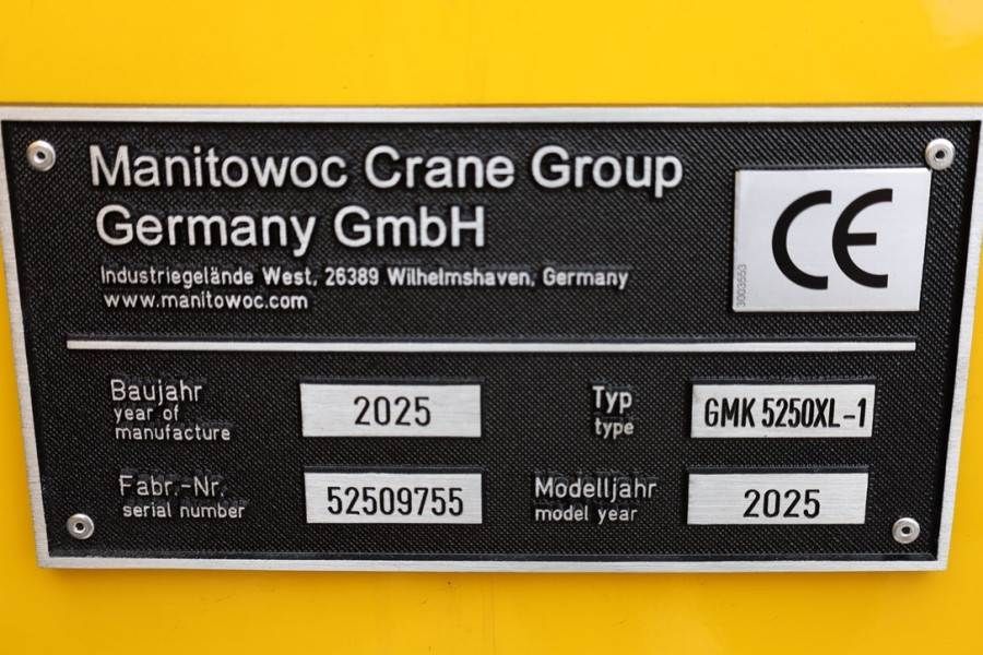 Grove GMK5250XL-1 Available For Rent, Dutch Registration