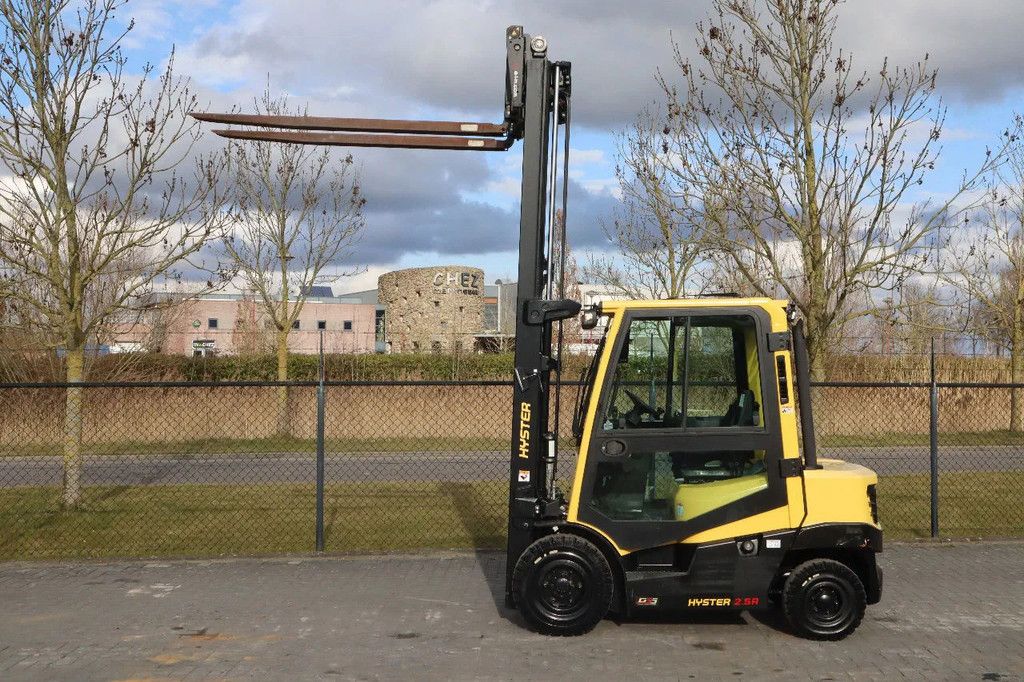 Hyster H2.5 A | BOOM SUSPENSION | SIDESHIFT | FORK EXTENTIONS | FORK POSITIONERS