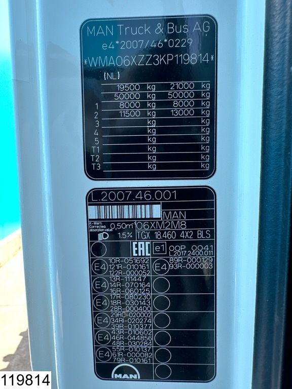 MAN TGX 18 460 EURO 6, Engine defect