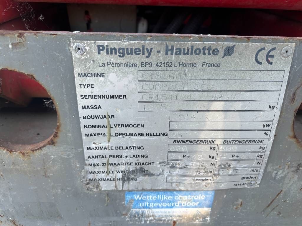 Haulotte Compact 8 cu schaarlift 8m haulotte hoogwerker