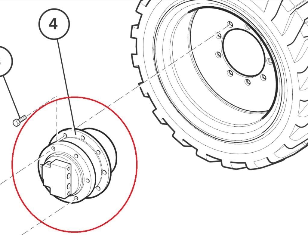 Niftylift HR21DE wheeldrive p18928 drive unit eindaandrijf