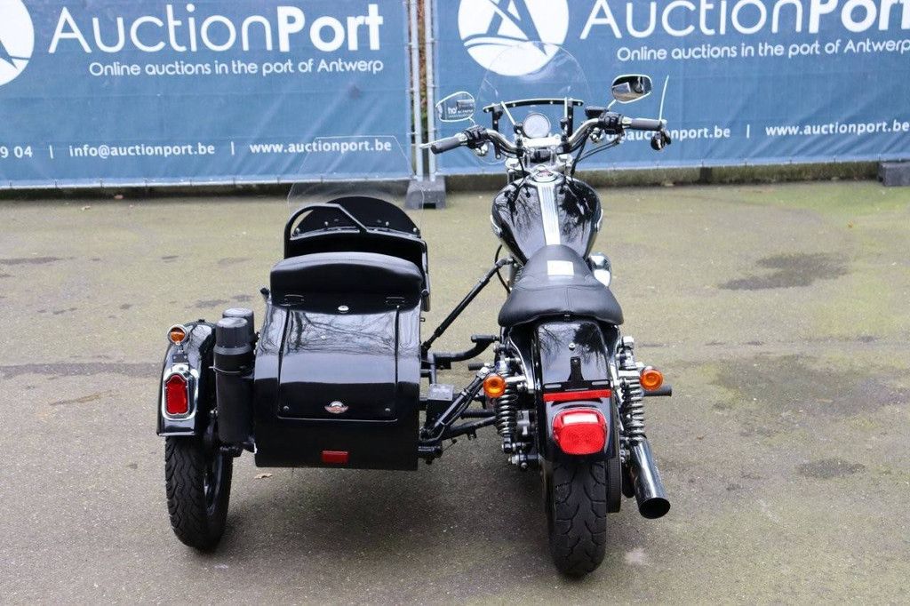 Motorcycle Harley-Davidson Sporster XL883 + Side Car Petrol 2009