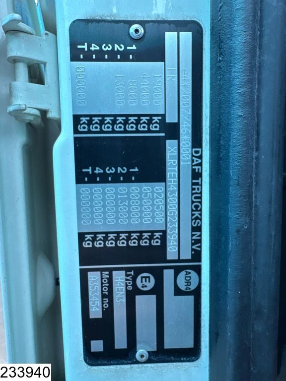 DAF XF 480 EURO 6, Standairco